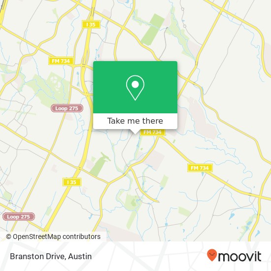 Branston Drive map