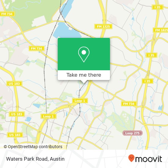 Mapa de Waters Park Road