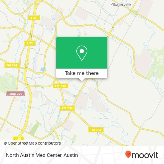 North Austin Med Center map