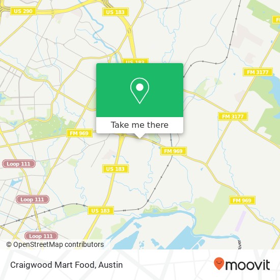 Mapa de Craigwood Mart Food