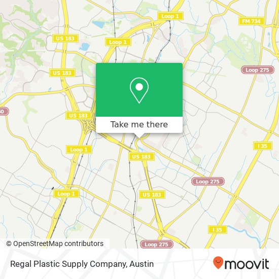 Regal Plastic Supply Company map