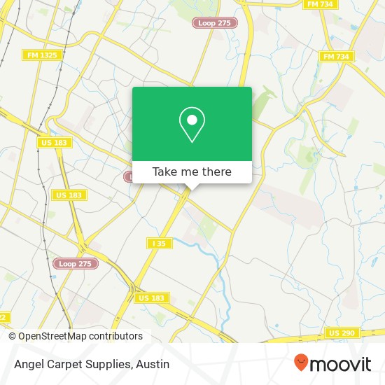 Mapa de Angel Carpet Supplies