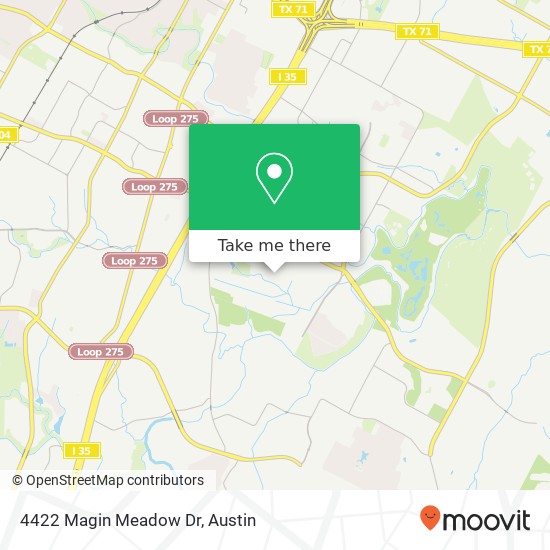 Mapa de 4422 Magin Meadow Dr