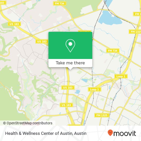 Health & Wellness Center of Austin map