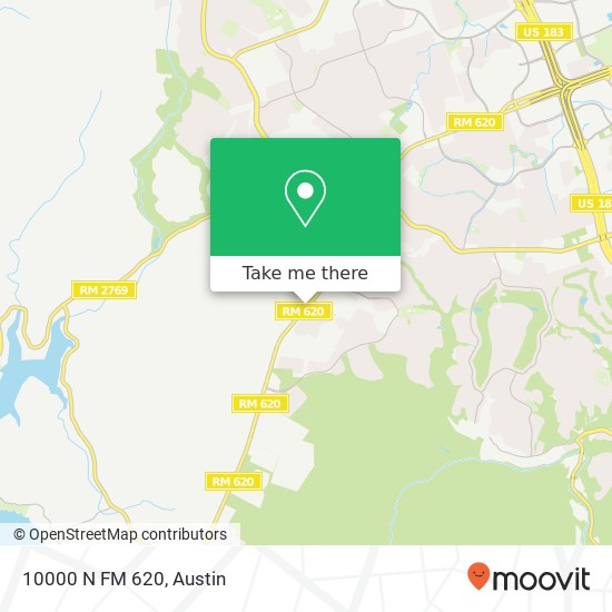 10000 N FM 620 map