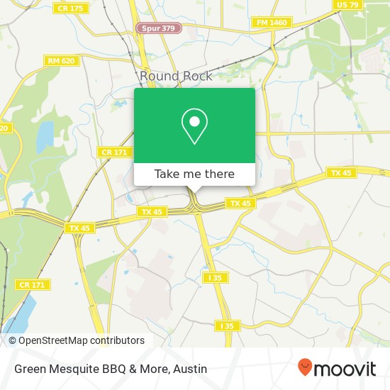 Mapa de Green Mesquite BBQ & More