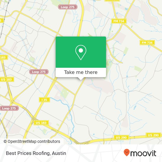 Best Prices Roofing map