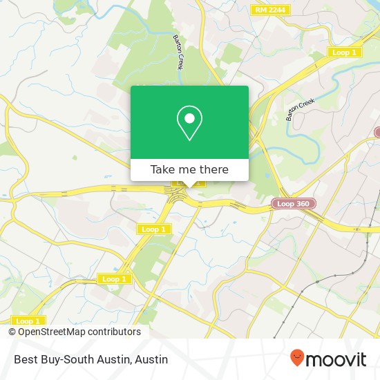 Best Buy-South Austin map