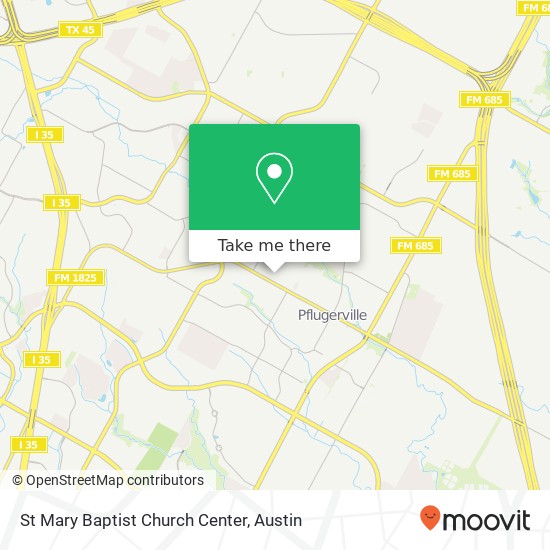 Mapa de St Mary Baptist Church Center