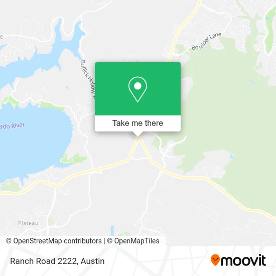 Ranch Road 2222 map