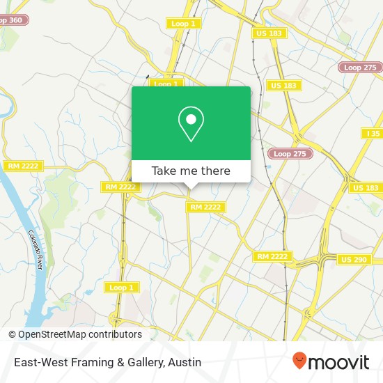 East-West Framing & Gallery map