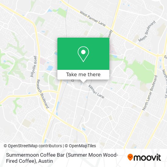 Mapa de Summermoon Coffee Bar (Summer Moon Wood-Fired Coffee)