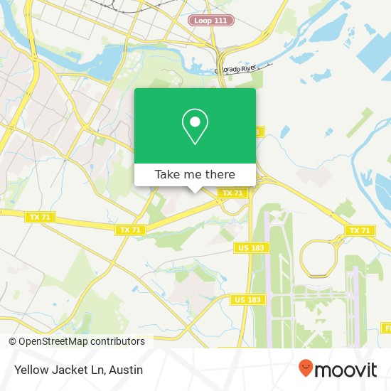 Yellow Jacket Ln map