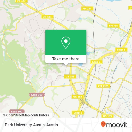 Mapa de Park University-Austin