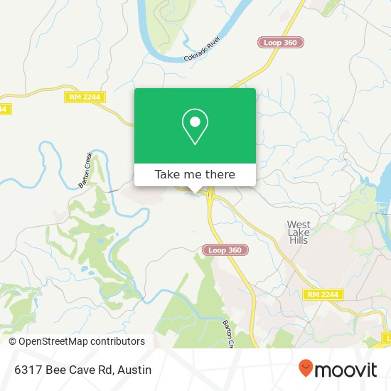 6317 Bee Cave Rd map