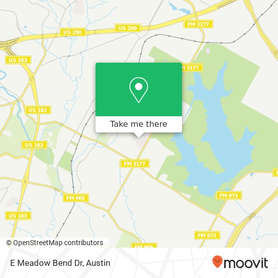 Mapa de E Meadow Bend Dr