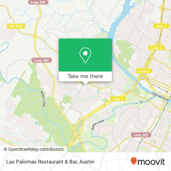 Las Palomas Restaurant & Bar map