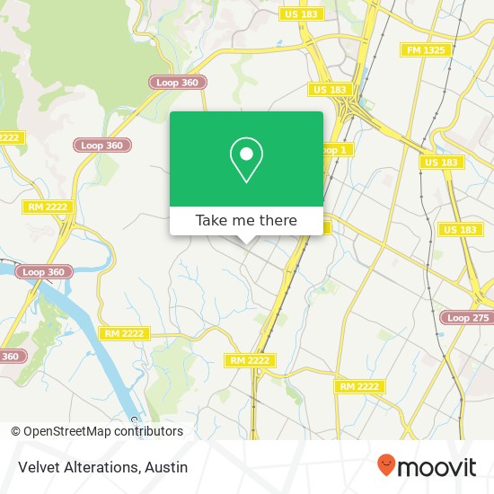 Mapa de Velvet Alterations