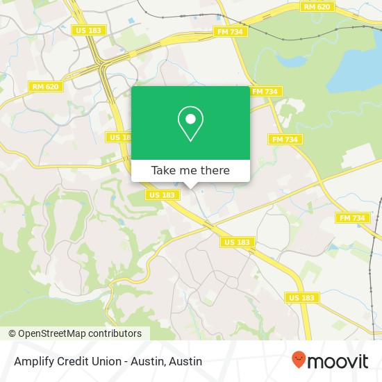 Amplify Credit Union - Austin map