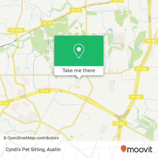 Cyndi's Pet Sitting map