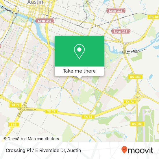 Mapa de Crossing Pl / E Riverside Dr