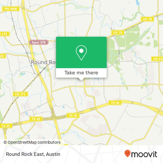 Mapa de Round Rock East