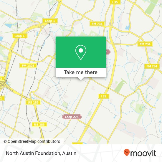 Mapa de North Austin Foundation