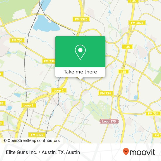 Elite Guns Inc. / Austin, TX map