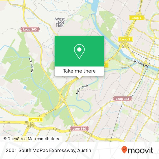 2001 South MoPac Expressway map