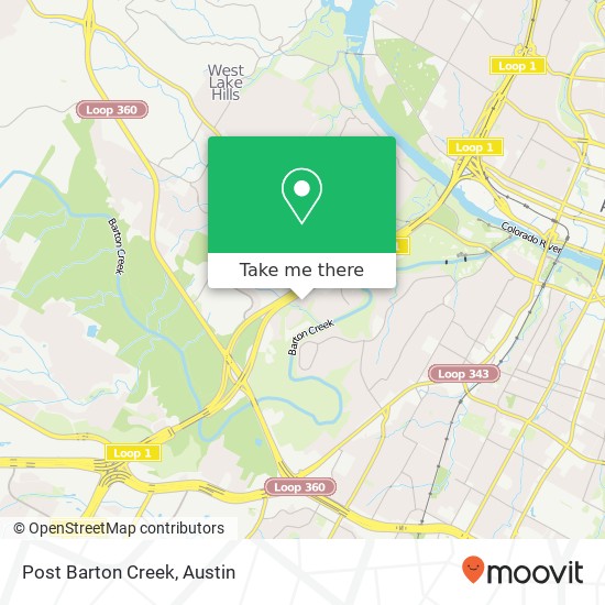 Post Barton Creek map