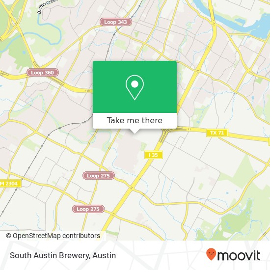 Mapa de South Austin Brewery