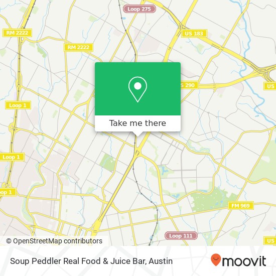 Soup Peddler Real Food & Juice Bar map