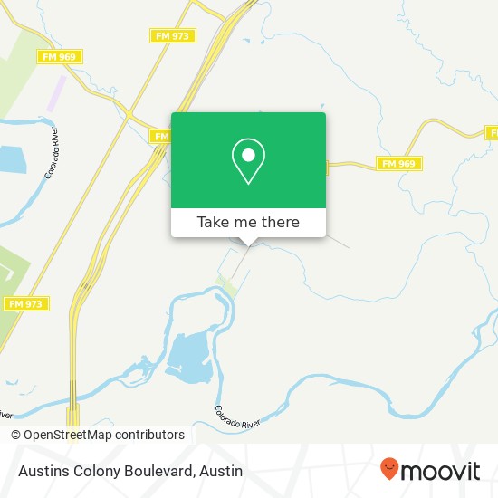 Austins Colony Boulevard map