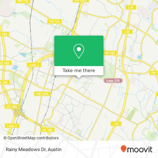 Rainy Meadows Dr map