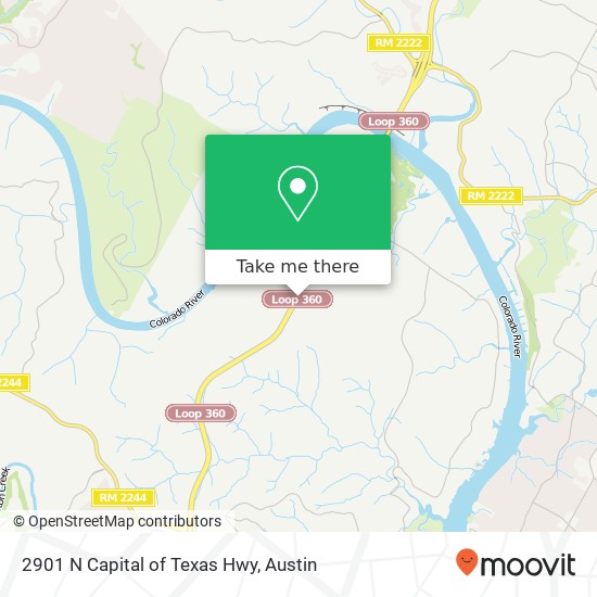 2901 N Capital of Texas Hwy map