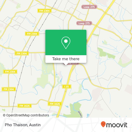 Mapa de Pho Thaison, 161 W Slaughter Ln Austin, TX 78744