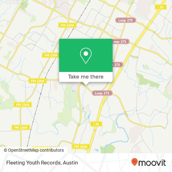 Mapa de Fleeting Youth Records, 420 W Slaughter Ln Austin, TX