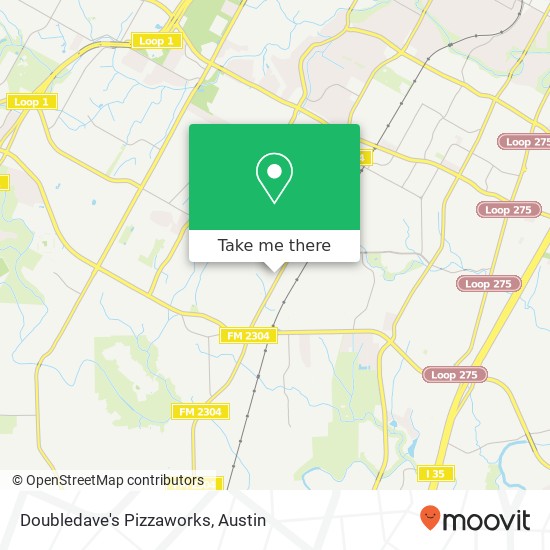 Mapa de Doubledave's Pizzaworks, 9000 Manchaca Rd Austin, TX 78748