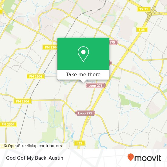 Mapa de God Got My Back, 7903 Coldstream Dr Austin, TX 78748