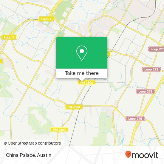 Mapa de China Palace, 8717 Minot Cir Austin, TX 78748