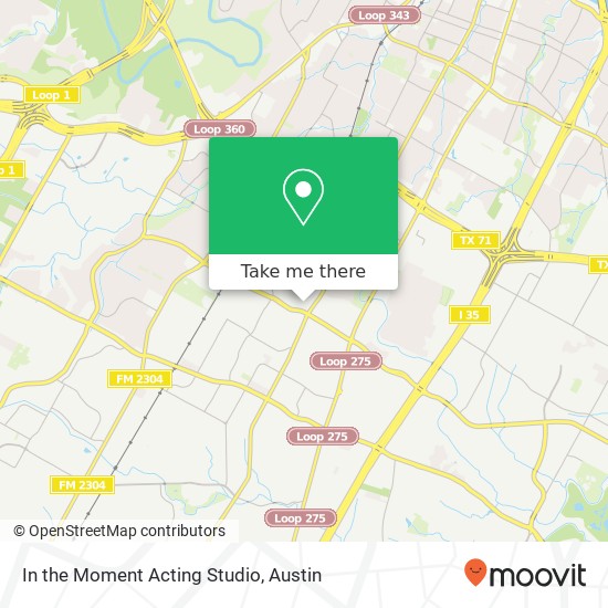 In the Moment Acting Studio map