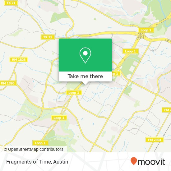 Fragments of Time, 8010 Nairn Dr Austin, TX 78749 map