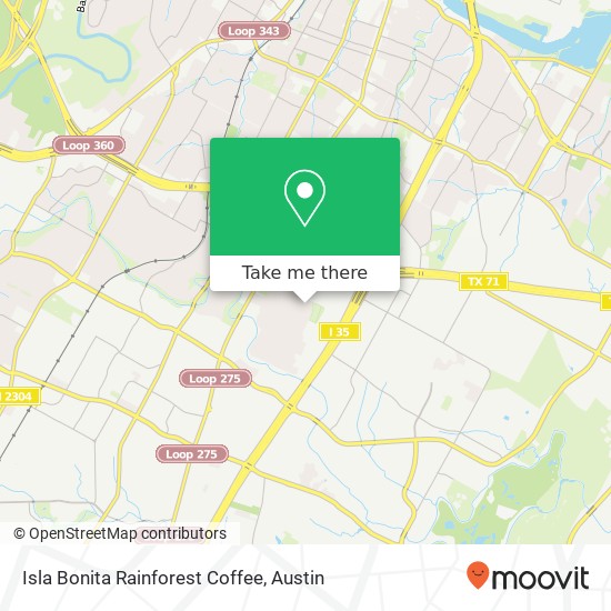 Isla Bonita Rainforest Coffee, 701 Sheraton Ave Austin, TX 78745 map