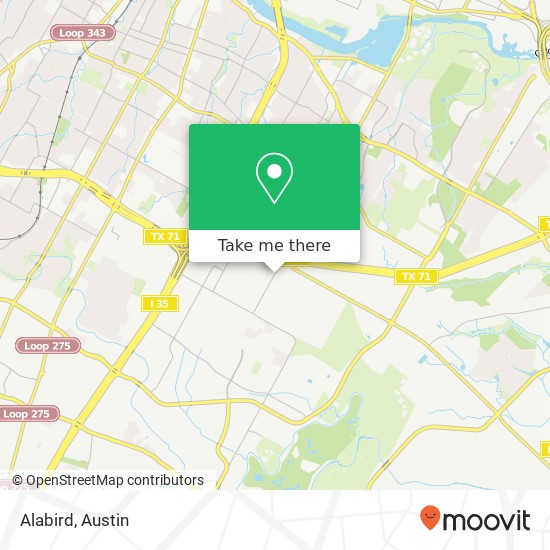 Mapa de Alabird, 4013 Todd Ln Austin, TX 78744