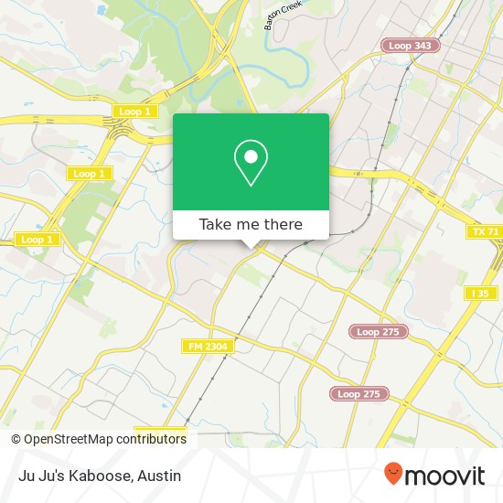 Mapa de Ju Ju's Kaboose, 5700 Manchaca Rd Austin, TX 78745