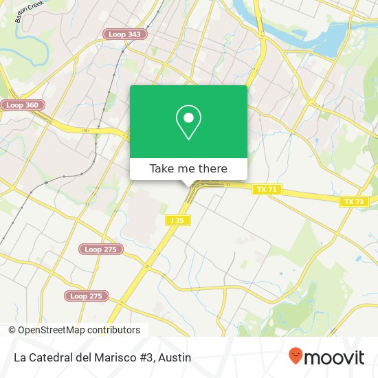 Mapa de La Catedral del Marisco #3, 4118 S Interstate 35 Austin, TX 78745