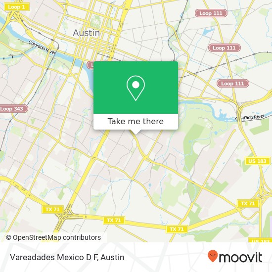 Vareadades Mexico D F, 2100 E Riverside Dr Austin, TX 78741 map