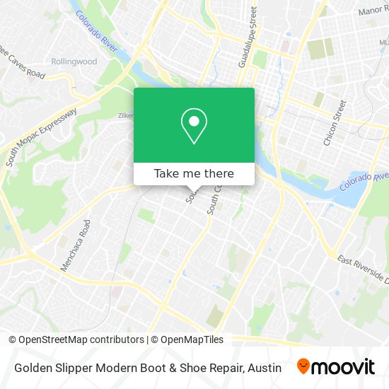 Golden Slipper Modern Boot & Shoe Repair map