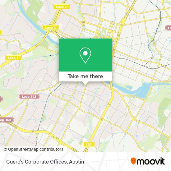 Guero's Corporate Offices map