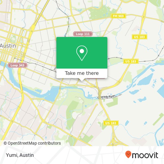 Mapa de Yumi, 4706 E 5th St Austin, TX 78702